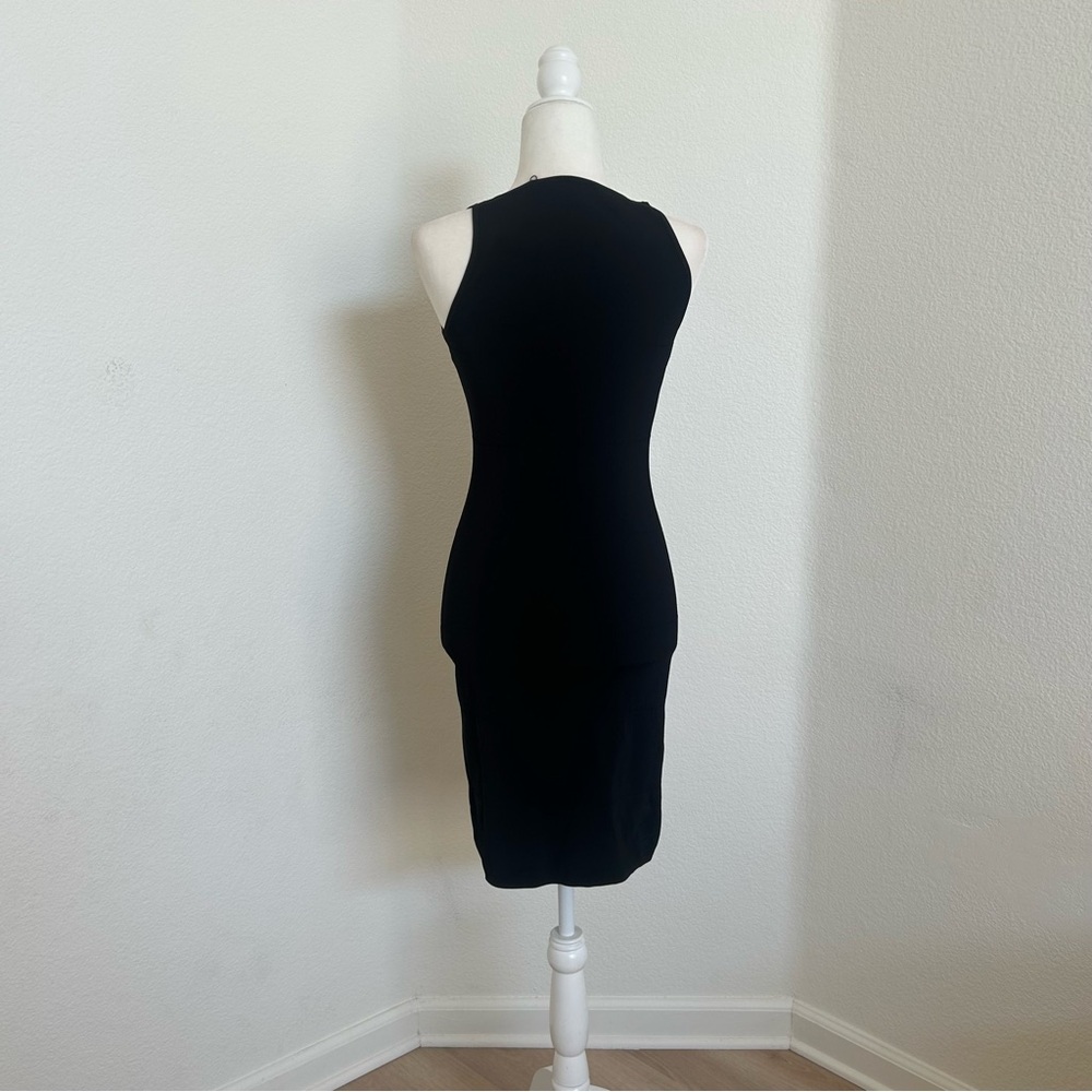 Theory Pointelle Dress in Black Stretch Knit Size P New - Picture 8 of 11